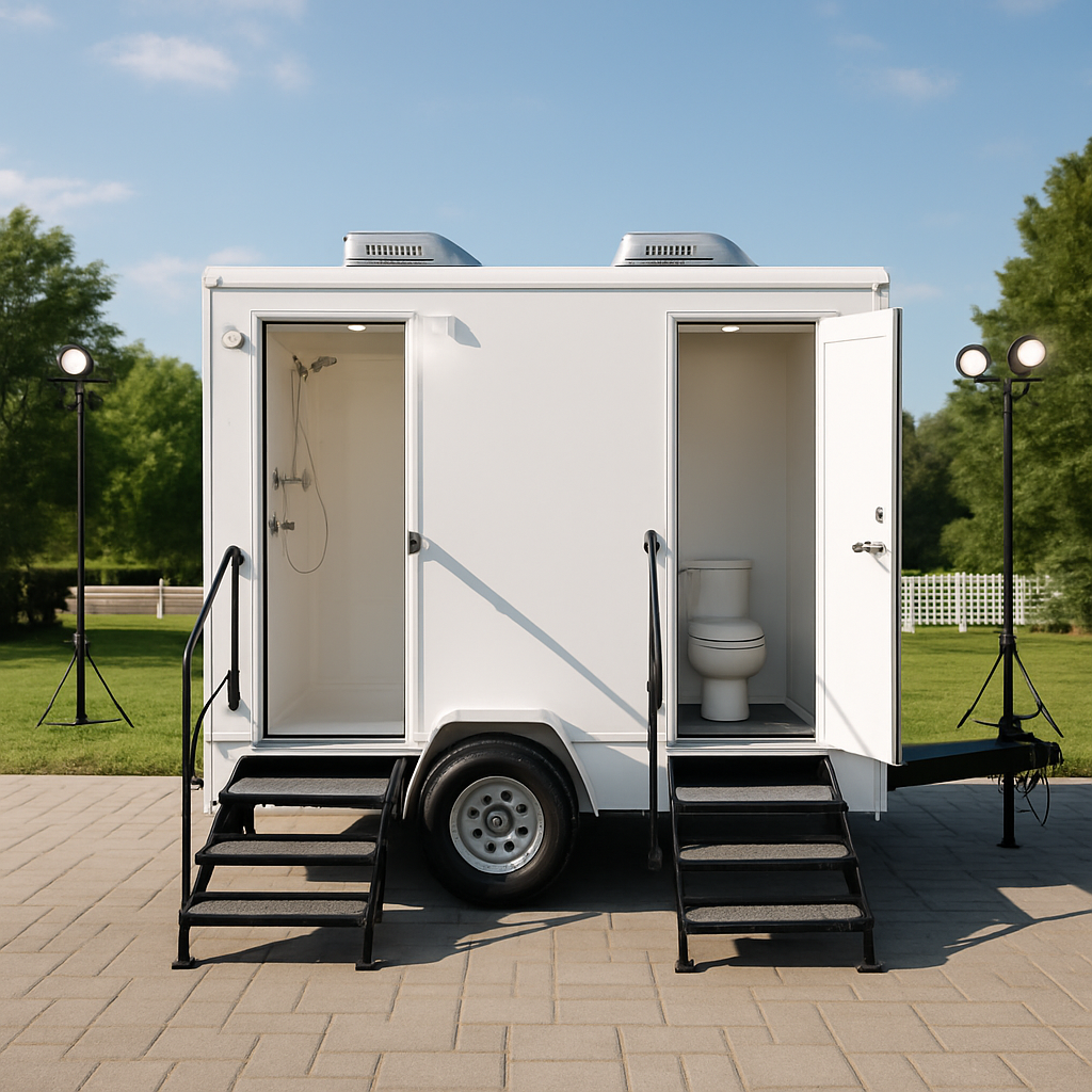Shower and combo trailer for Maryland crews